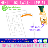 Orange Juice Lemonade Bottle Label SVG, DXF, PNG file